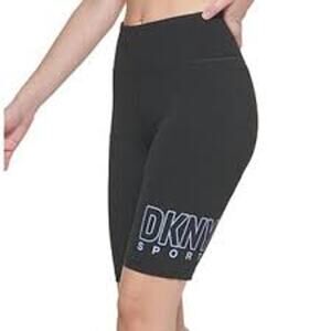 NWT DKNY Sport Black Bike Shorts Sz Medium